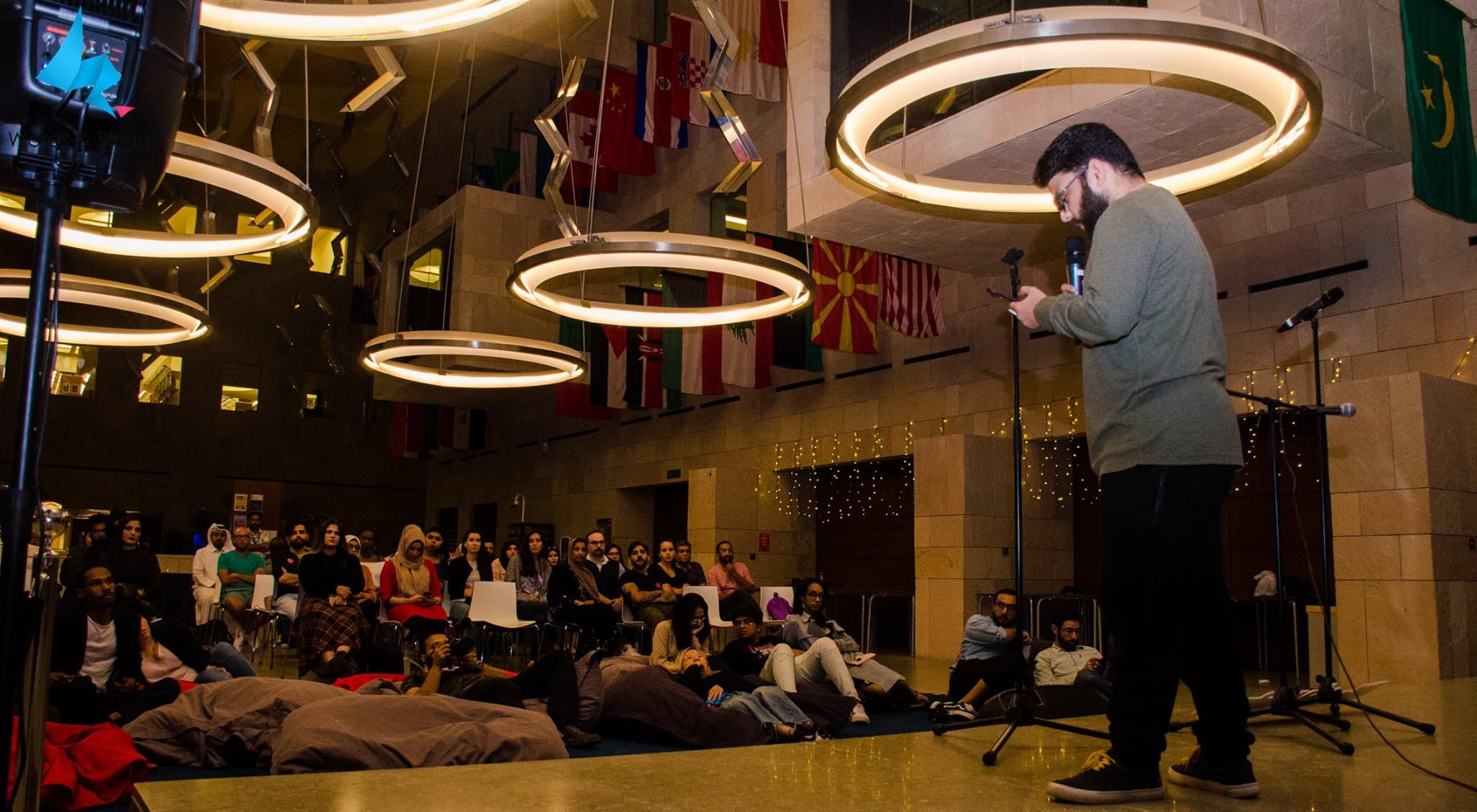 Words & Strings event held in Georgetown University Qatar.